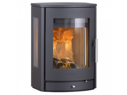 Krbová kamna Scan-Line 850M Wall - ploché boky, boční prosklení