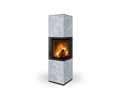 Designové krby - HARMONY - HARMONY R/L HA - HARMONY R/L HA (Varianta HARXDHRDM 20 - Dělené sklo - pravé provedení)