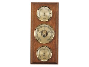 Meteostanice na podložce z masivu - dub rustik Möller-Therm 203228