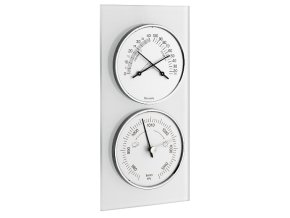 Meteostanice na podložce z matného skla TFA 20.3022