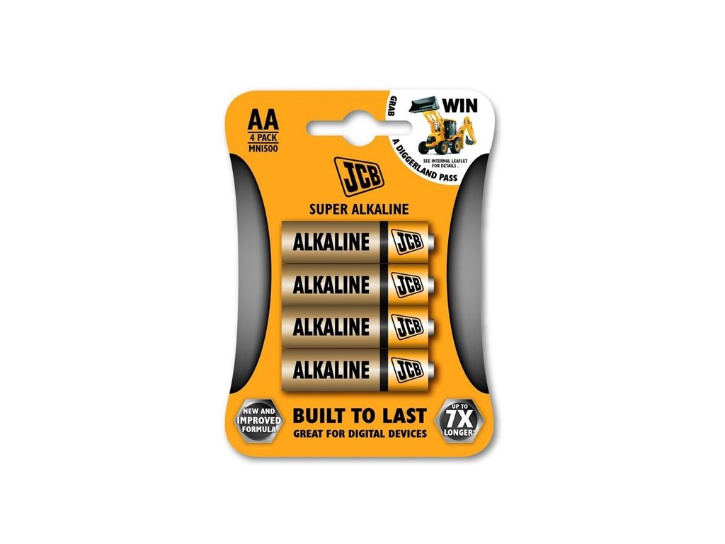 alkalická batéria AA LR06, blister 4 ks
