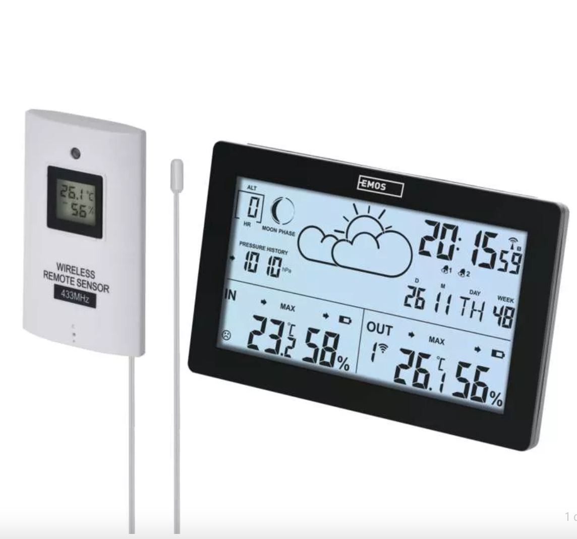 Domáca bezdrôtová meteostanica Emos E5010