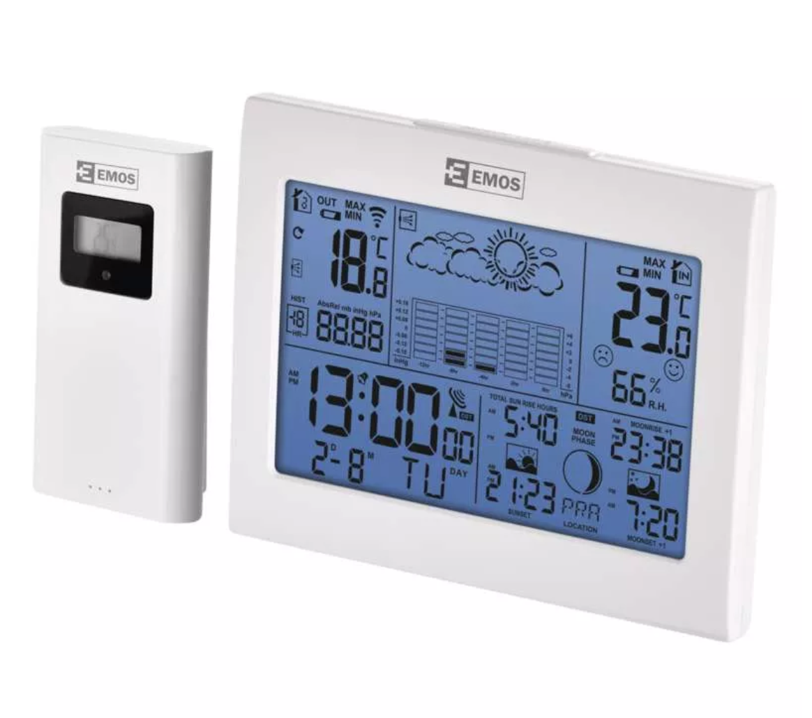 Domáca bezdrôtová meteostanica Emos E8835