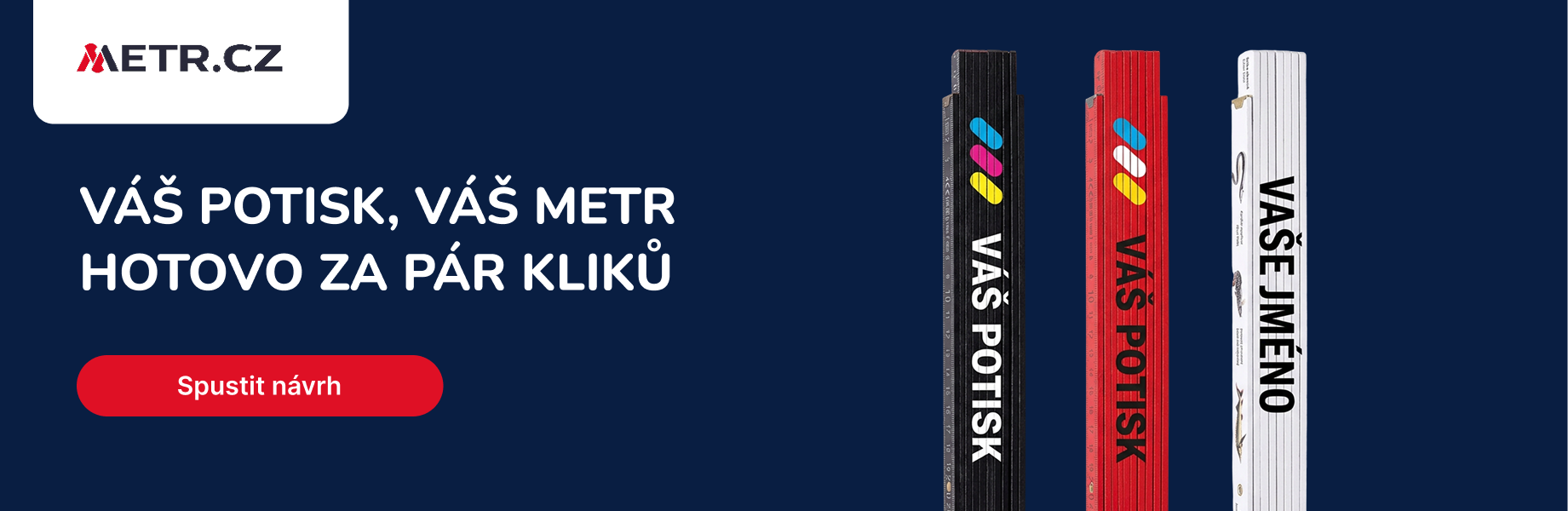 Váš potisk, váš metr hotovo za pár kliků