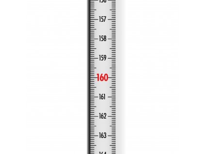 nalepovací metr délka 3m se stupnicí  shora směrem dolů