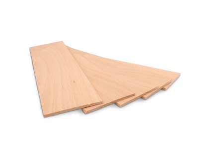 Dřevěné destičky z masivu 5 kusů, rozměr 258 x 70 x 3,5 mm