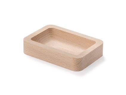  Kvida-9010S Dřevěná miska z bukového dřeva o rozměrech 100×70 mm, celkový pohled