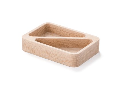  Kvida-3110 Dřevěná miska z bukového dřeva o rozměrech 100×70 mm, celkový pohled