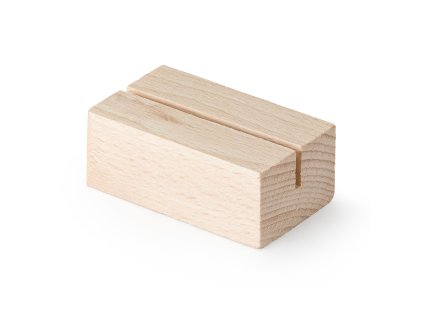 Stojánek na karty Kartin-05BA2 z bukového dřeva s jednou drážkou