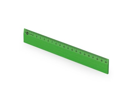 Metrie | Scholar-20HG Dřevěné pravítko zelené | 20 cm