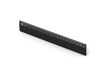 Metrie | Scholar-20SC Dřevěné pravítko černé | 20 cm