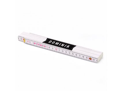 dárek se jménem skládací metr se jménem dominik