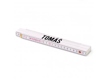 skládací metr jako dárek k svátku se jménem tomas tomas