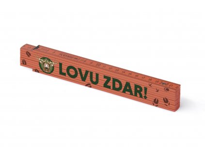 Skládací dvoumetr s potiskem lovu zdar