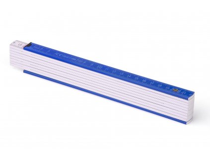 2m, skládací metr Block 52, bílo-modrý, Metrie™