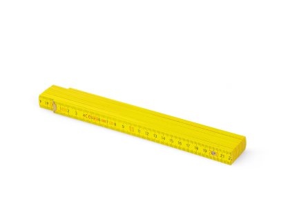 Metrie, skládací metr Block 52, 2m, žlutý, kalené spoje z oceli