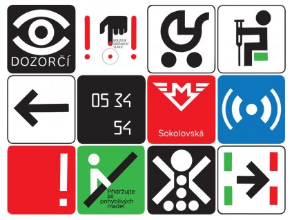Jiří Rathouský, návrhy orientačních značek (3)