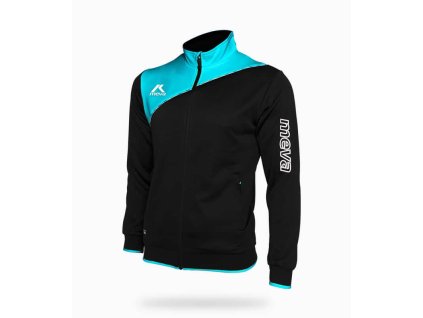 Futbalová mikina AMERICA tyrkysovo-čierna - Tyrkysová, (Farba Tyrkysová, Veľkosť 3XS)