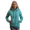 Mikina s kapucňou FIND ME WOMAN Turquoise Blue - (Veľkosť M, Farba Tyrkysová)