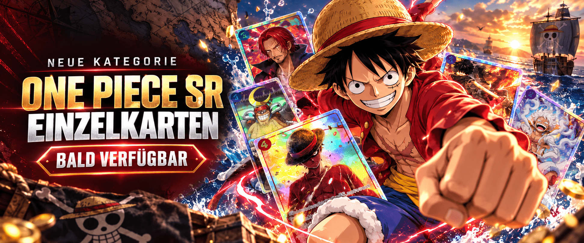 ONE PIECE TCG SR Einzelkarten – neue Kategorie bald bei Mewtwo.eu