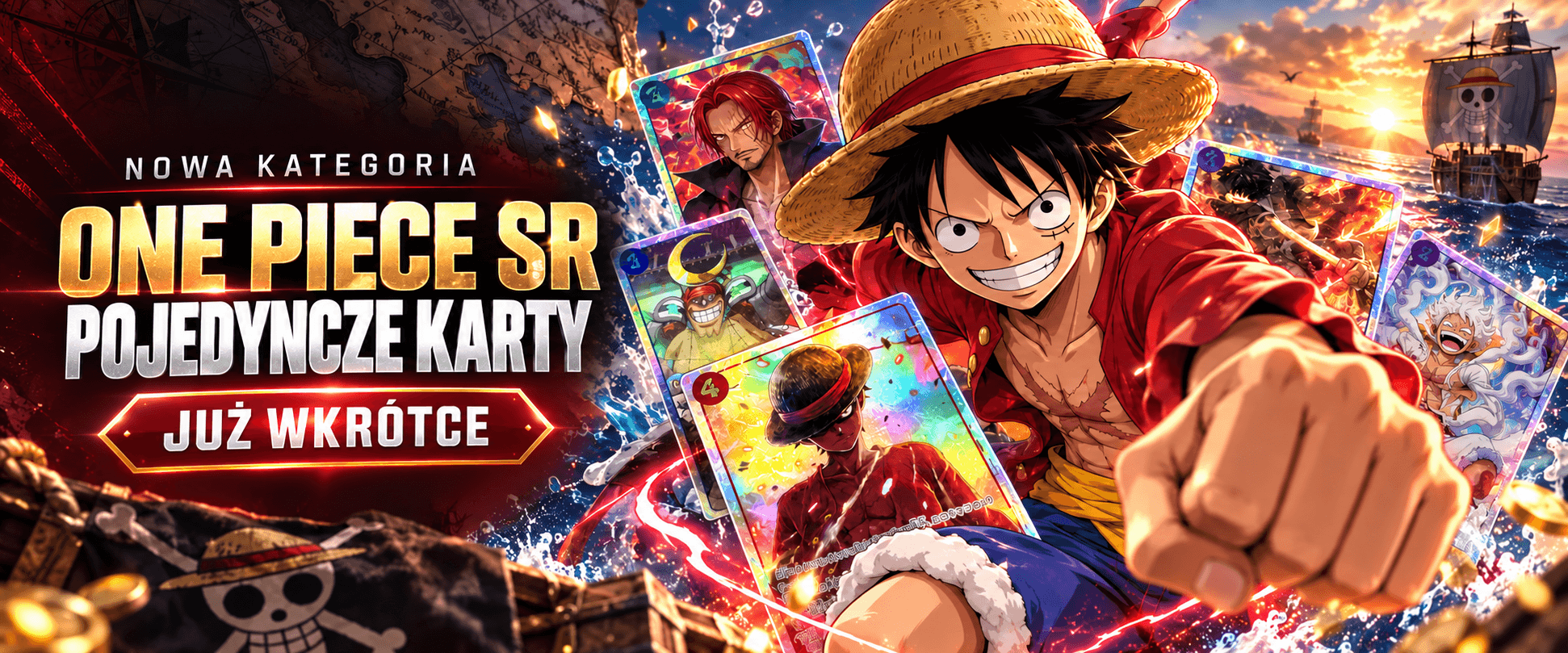 Pojedyncze karty ONE PIECE TCG SR – nowa kategoria już wkrótce w Mewtwo.eu