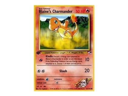 Pokemon Blaine's Charmander (GH 61) - 1. Edition | mewtwo.eu