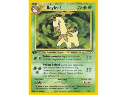 Pokemon Bayleef (NG 28) - 1. Edition | mewtwo.eu