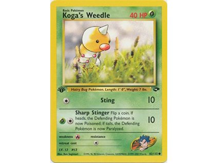 Pokemon Koga's Weedle (GC82) - 1. Edition | mewtwo.eu