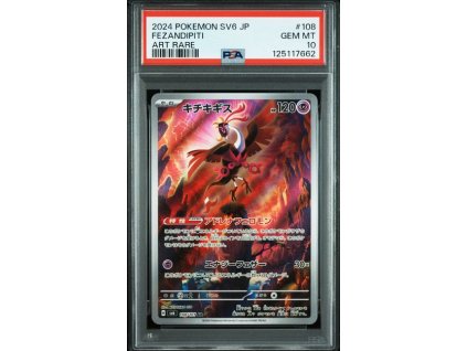 Pokémon Fezandipiti (sv6) PSA 10 front