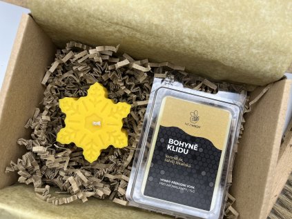 Vonný vosk a vločka v krabičce