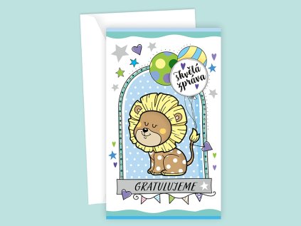 Blahopřání k narození dítěte N 05-059