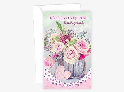 Blahopřání srdečné N 01-653