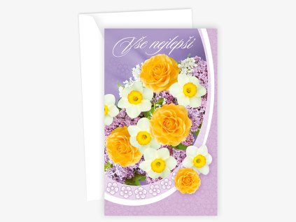 Blahopřání srdečné N 01-621
