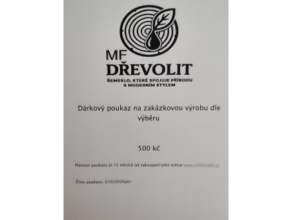 Dárkový poukaz 500