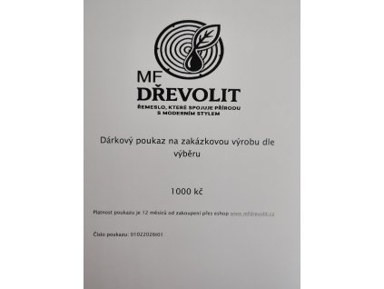 Dárkový poukaz 1000