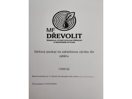 Dárkový poukaz 1500