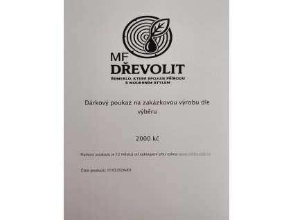 Dárkový poukaz 2000