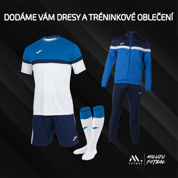Dodáme vám dresy a tréninkové oblečení Joma
