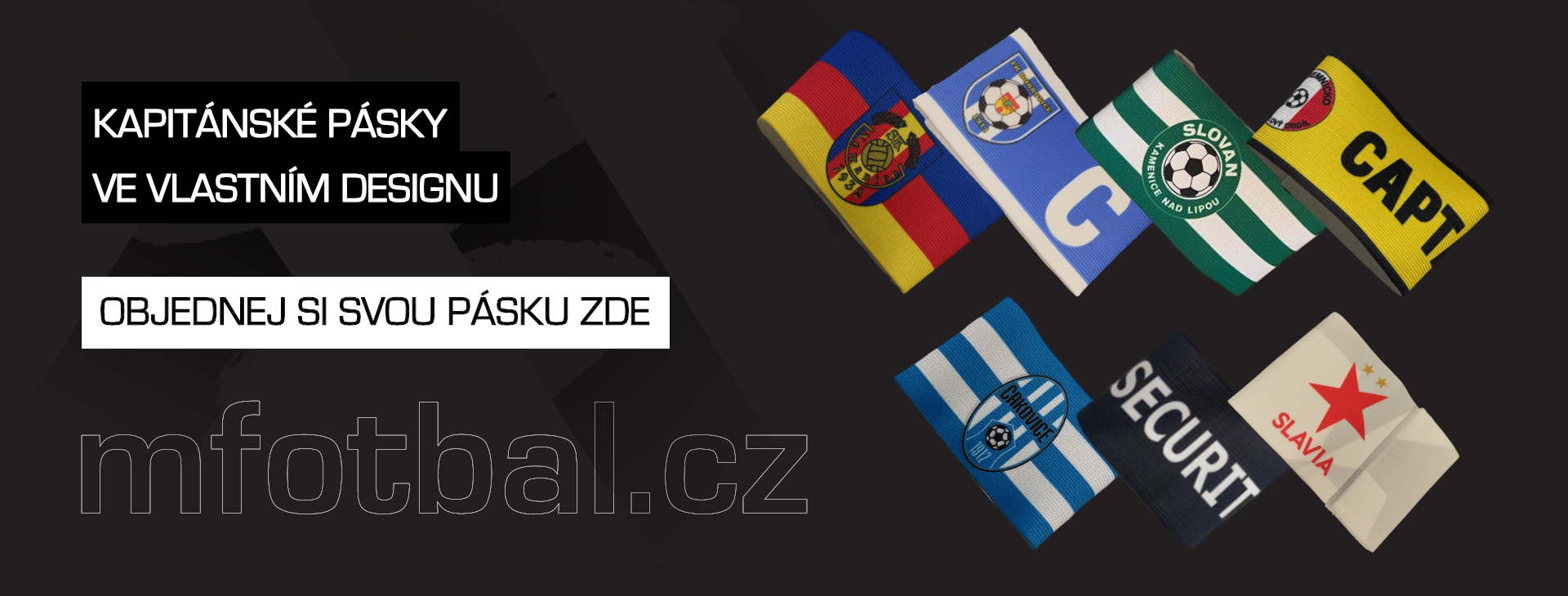 Kapitánské pásky ve vlastním designu