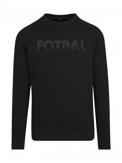 MF 0016 Mikina FOTBAL fans černá