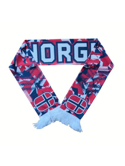 Tištěná šála s imitací úpletu ve vlastním designu