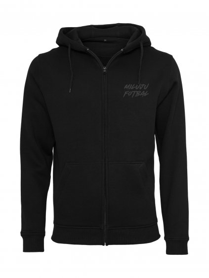 MF 0005 Mikina MILUJU FOTBAL logo černá