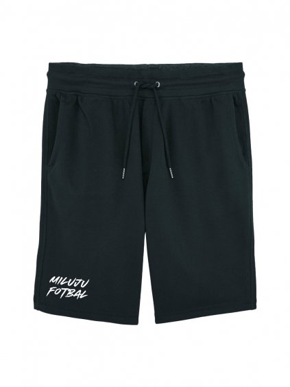MF 0007 Kraťasy MILUJU FOTBAL logo černé