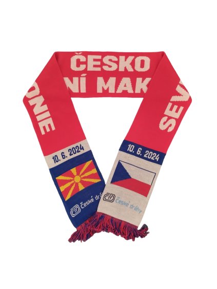 Pletená šála v designu Česko