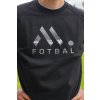 MF 0002 3 Mikina MFOTBAL textura hřiště černá