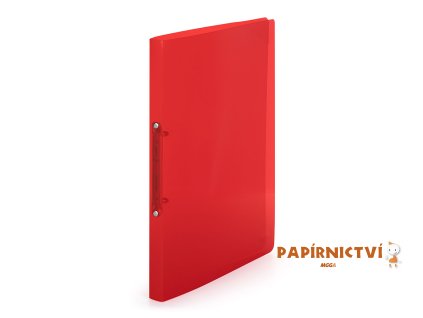 Pořadač PP A4 2kr. Lines červená 2-164