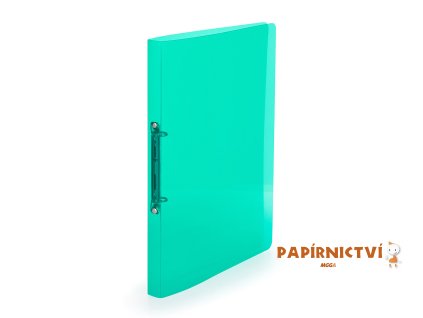 Pořadač PP A4 2kr. Lines zelená 2-165