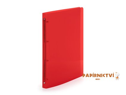 Pořadač PP A4 4kr. Lines červená 2-144