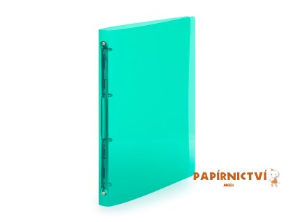 Pořadač PP A4 4kr. Lines zelená 2-145