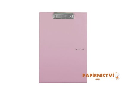 Jednodeska A4 plast PASTELINI růžová 5-575
